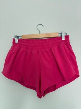 aerie Athletic Shorts in Bright Pink